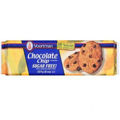 Voortman Chocolate Chip Cookies Sugar Free, 8 oz