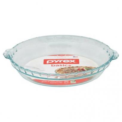 Pyrex 9.5 Inch Clear Basics Pie Plate