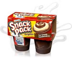 Hunt's Snack Pack Ice Cream Sandwich Pudding, 4 - 14 oz Package